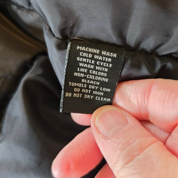 Vintage Polo Ralph Lauren Down Puffer Vest Women's XS/S Black Granola Girl READ - Picture 9 of 10